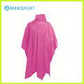 Erwachsene mit Kapuze PVC Rosa Regen Ponchos (Rvc-095)